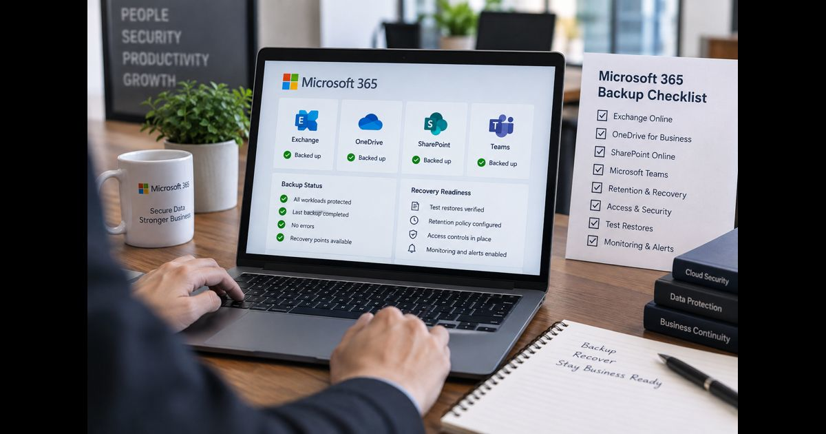 Microsoft 365 backup checklist